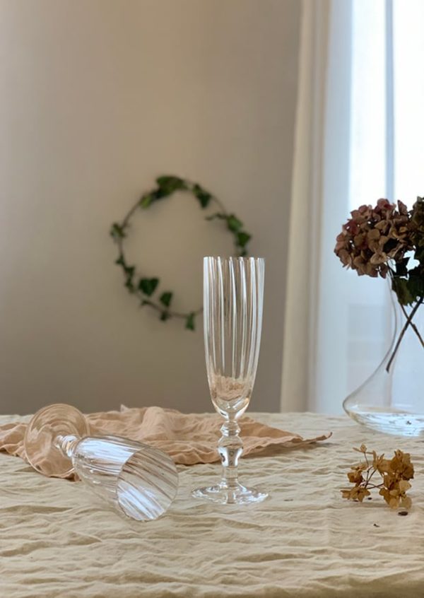 "MARIE" Glass Sect Flute
