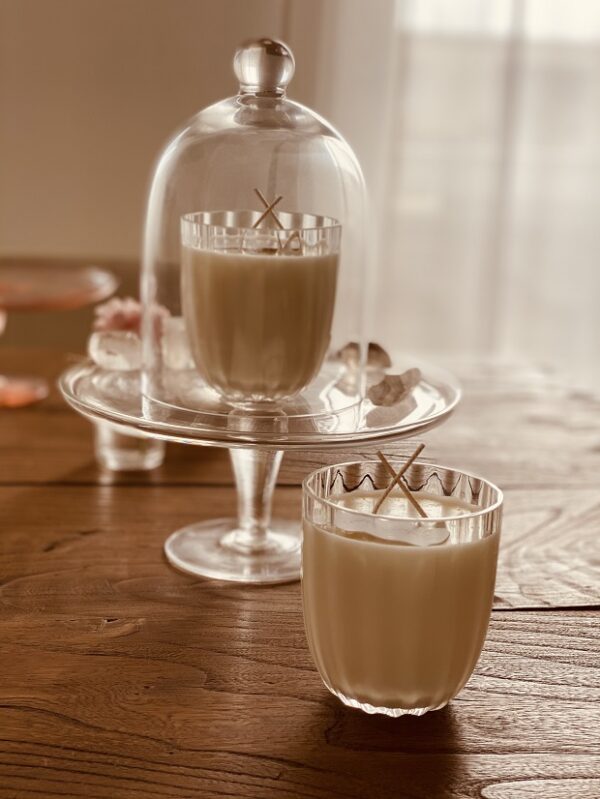 "Marie" NATURAL CANDLE IN GLASS - Image 3