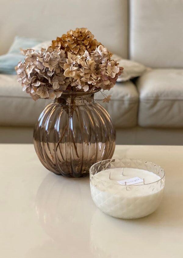 "Maria" Crystal Vase smoky - Image 5
