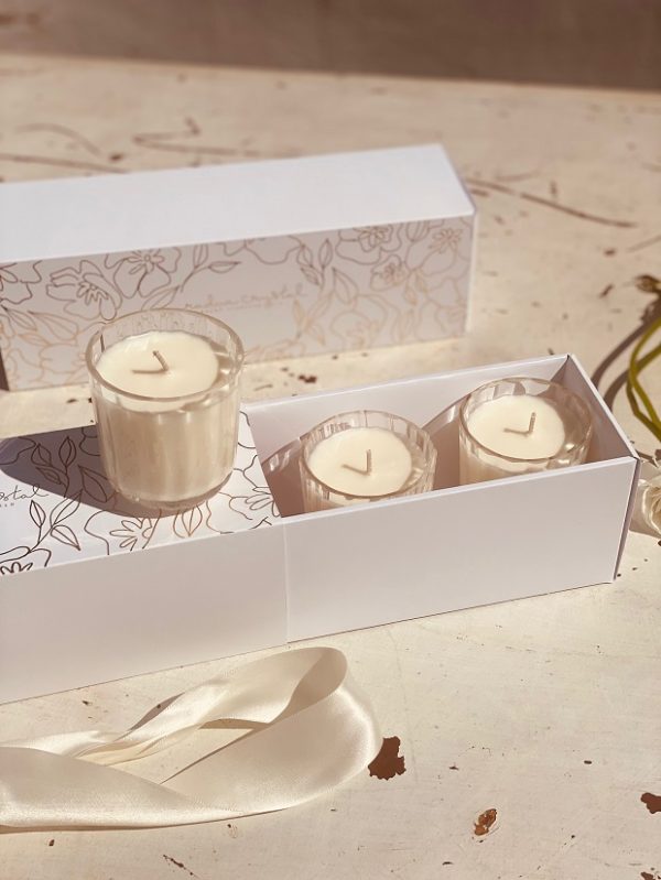 Gift box of three "Marie" or "Crystalka" mini candles - Image 13