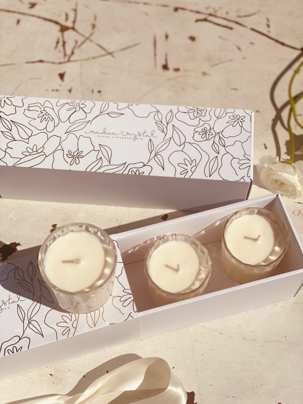 Gift box of three "Marie" or "Crystalka" mini candles - Image 11