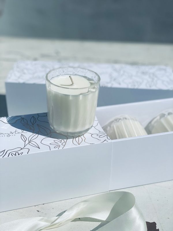 Gift box of three "Marie" or "Crystalka" mini candles - Image 2