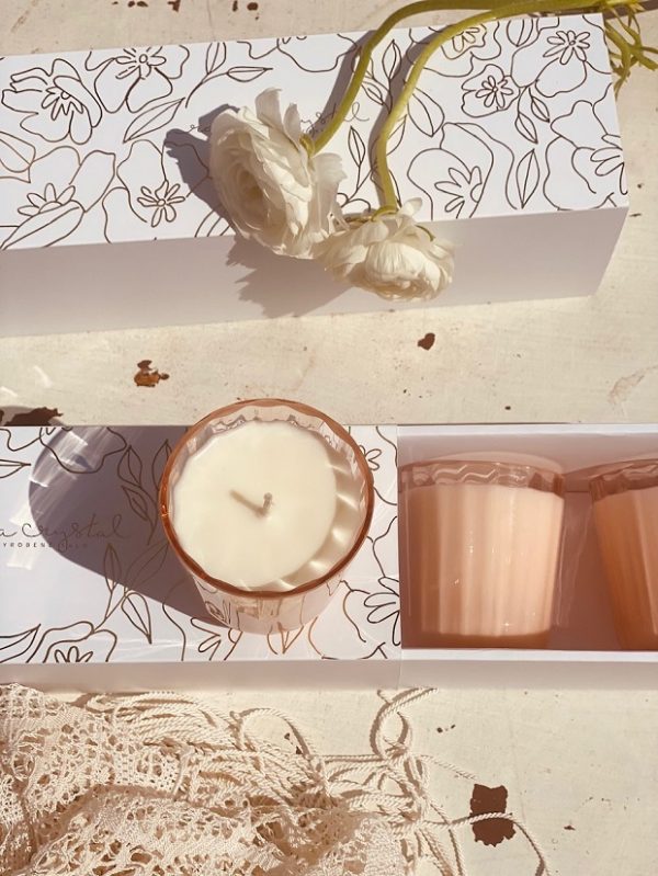 Gift box of three "Marie" or "Crystalka" mini candles - Image 7