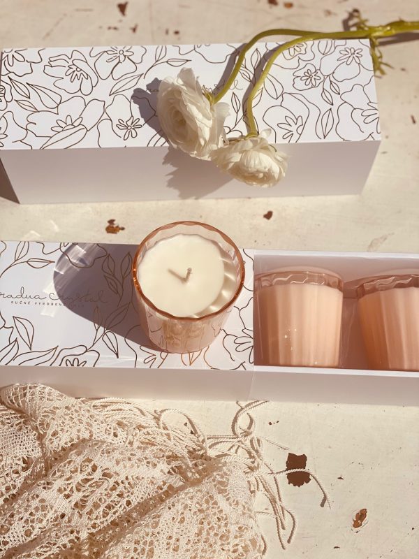 Gift box of three "Marie" or "Crystalka" mini candles - Image 6