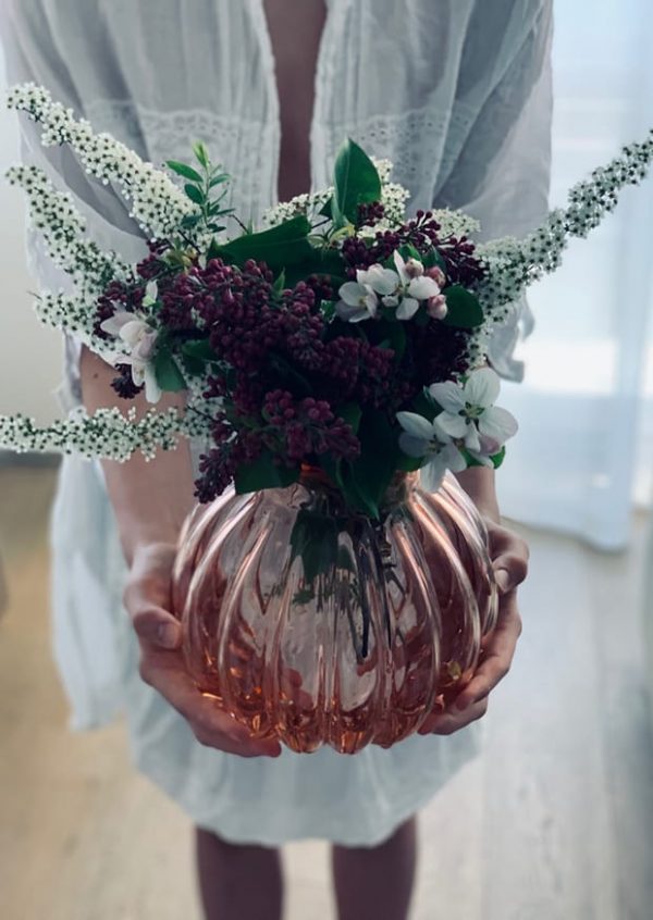 "Maria" Crystal Vase rosé - Image 4