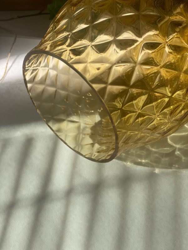 "Crystalka" Crystal Vase yellow - Image 10
