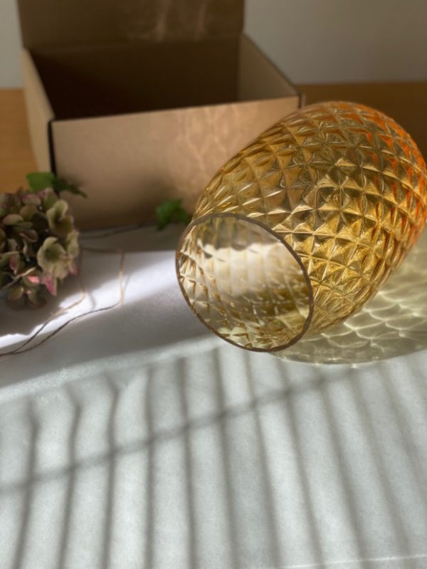 "Crystalka" Crystal Vase yellow - Image 14