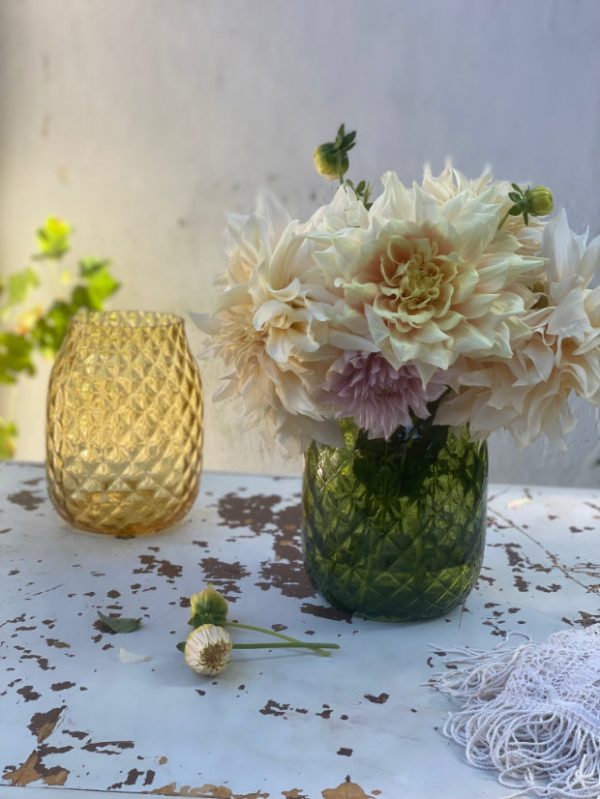 "Crystalka" Crystal Vase yellow - Image 9