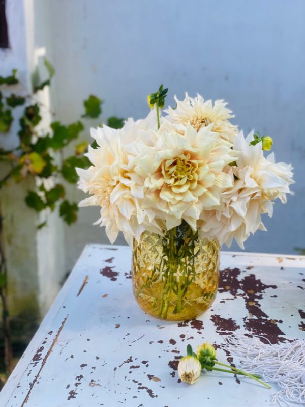 "Crystalka" Crystal Vase yellow - Image 6