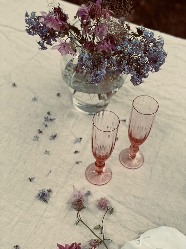 "MARIE" Glass Sect Flute rosé - Image 18