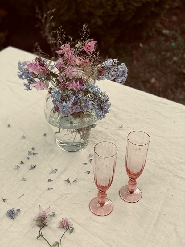 "MARIE" Glass Sect Flute rosé - Image 22