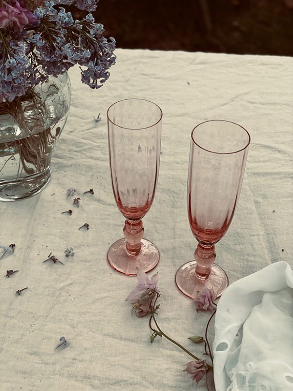 "MARIE" Glass Sect Flute rosé - Image 23